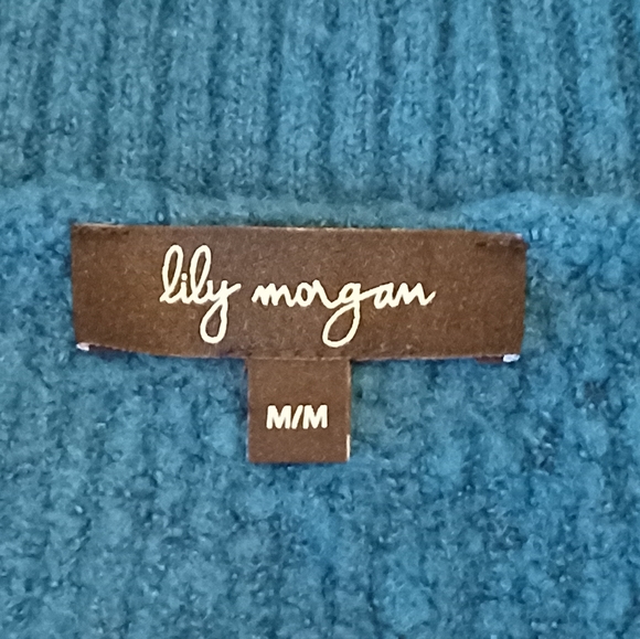 Lily Morgan Women's Turtleneck Color Block Cozy Knit Sweater - Picture 14 of 16